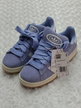 adidas Lavender Blue Suede Low-Top Sneakers